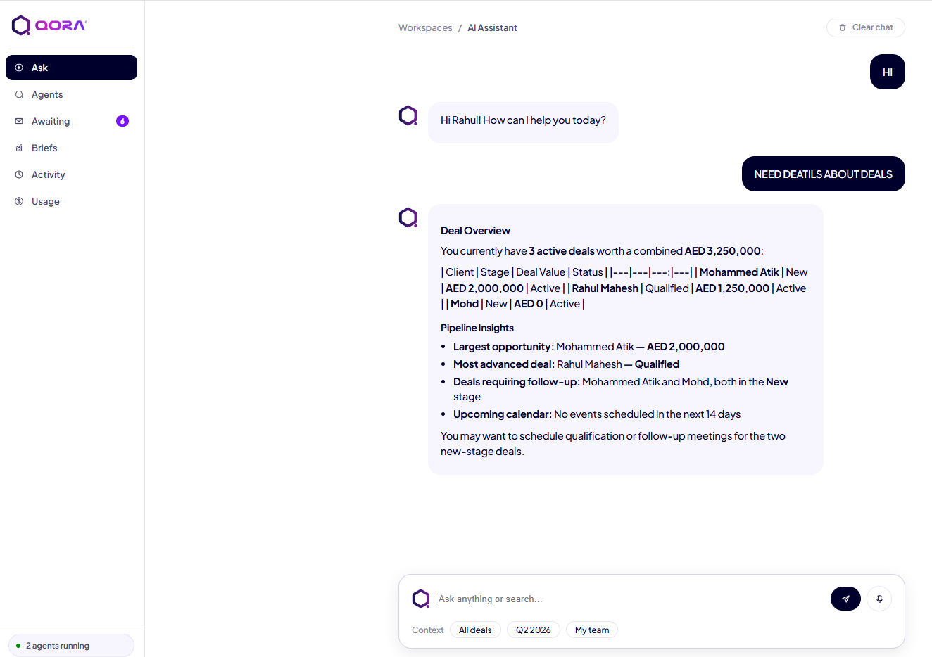 QORA AI in COM8 Realty